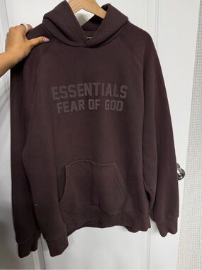 Essentials Fear of God Hoodie - Dark Brown
